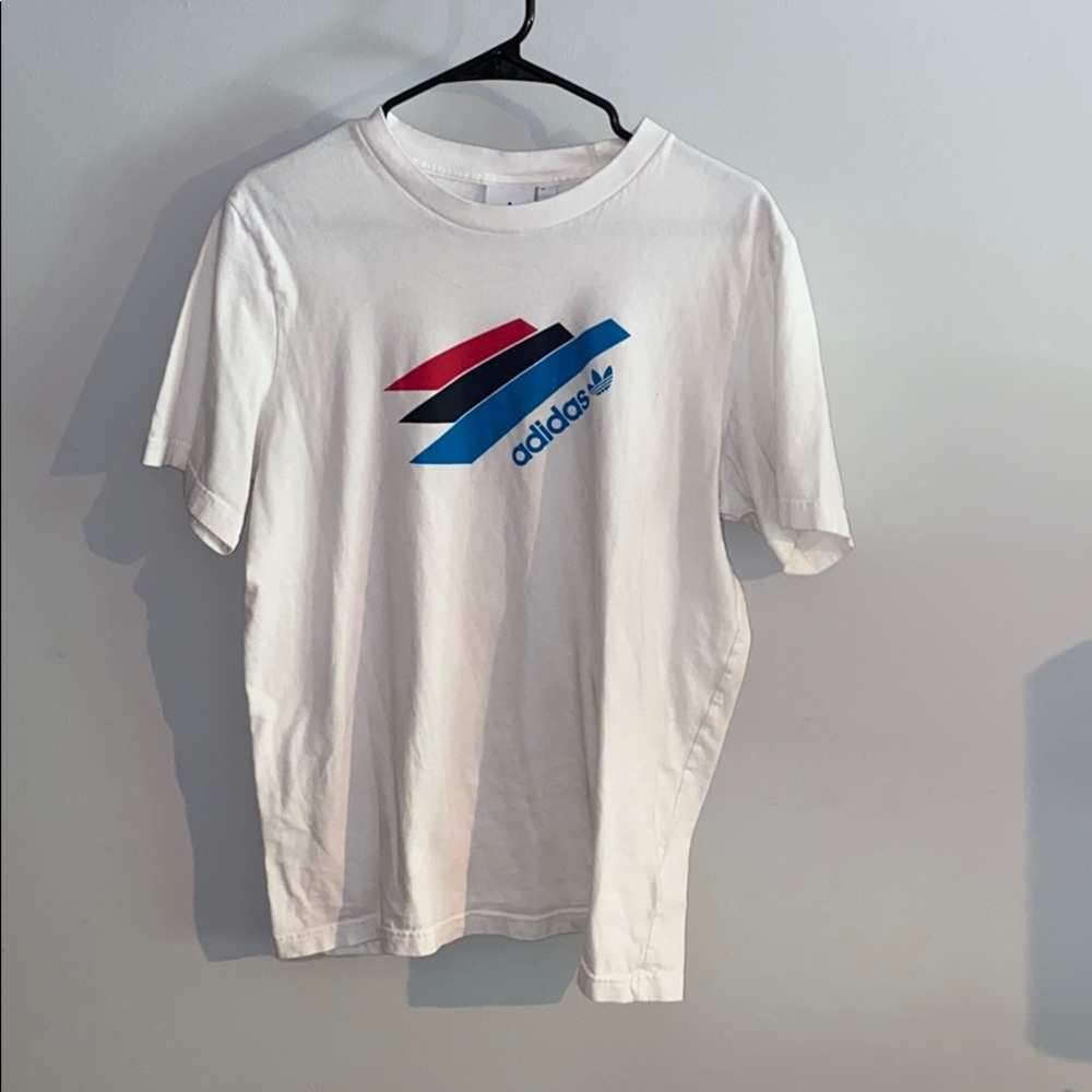 White adidas tee